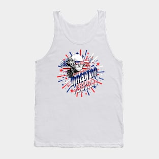 Fireworks Director I Run You Run 4th july George Washington Tank Top